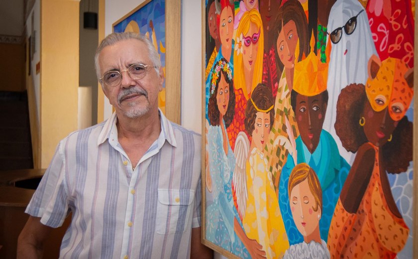 Artista alagoano Agélio Novaes celebra memórias carnavalescas alagoanas na exposição Minha Alma é Colorida