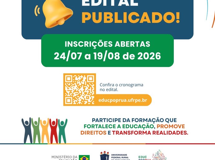UFRPE abre seleção para 2.000 vagas no curso de formação continuada em direito à Educação para a população em situação de rua