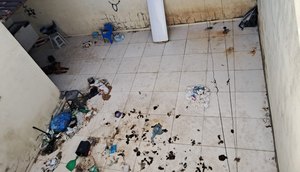 Policiais constataram as más condições do cachorro / Foto: Foto: SSP