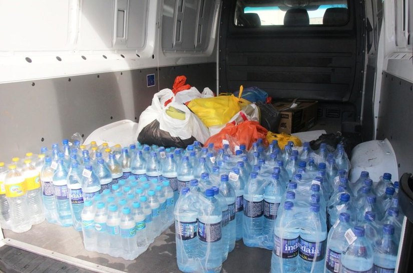 Donativos para vítimas das chuvas são entregues no Convento dos Capuchinhos