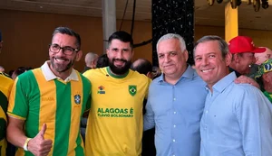 Leonardo Dias, Fábio Costa, Alfredo Gaspar e Bebeto. / Foto: Assessoria.