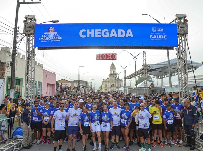 Corrida da Emancipação reúne 1.200 participantes e fortalece comemorações dos 140 anos de São José da Laje