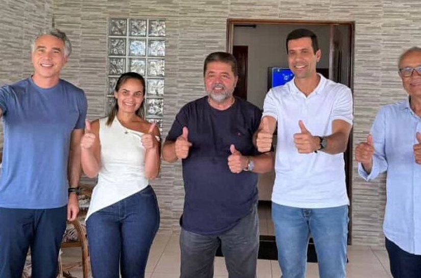 Hugo Wanderlei e Rafael Brito recebem apoio de Adriano Barros em Joaquim Gomes