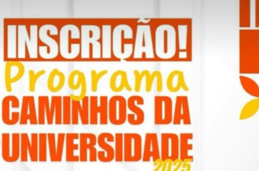 Prefeitura de Palmeira inicia inscrições do programa Caminhos da Universidade