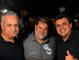 Girau com Alfredo Gaspar: prefeito Bebeto e ex-prefeito Davi Barros declaram apoio à pré-candidatura ao Senado