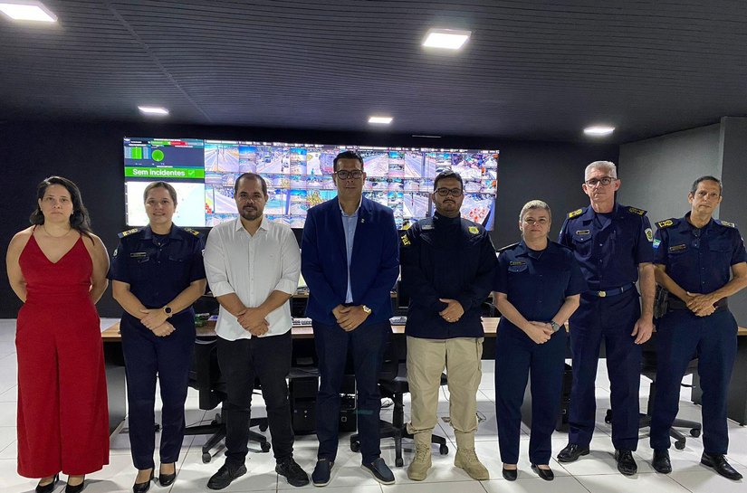 Polícia Rodoviária Federal conhece sistema de videomonitoramento da Guarda Civil Municipal