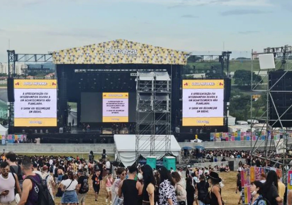 Lollapalooza 2022: Chuva provoca queda de estrutura e rapaz é atingido