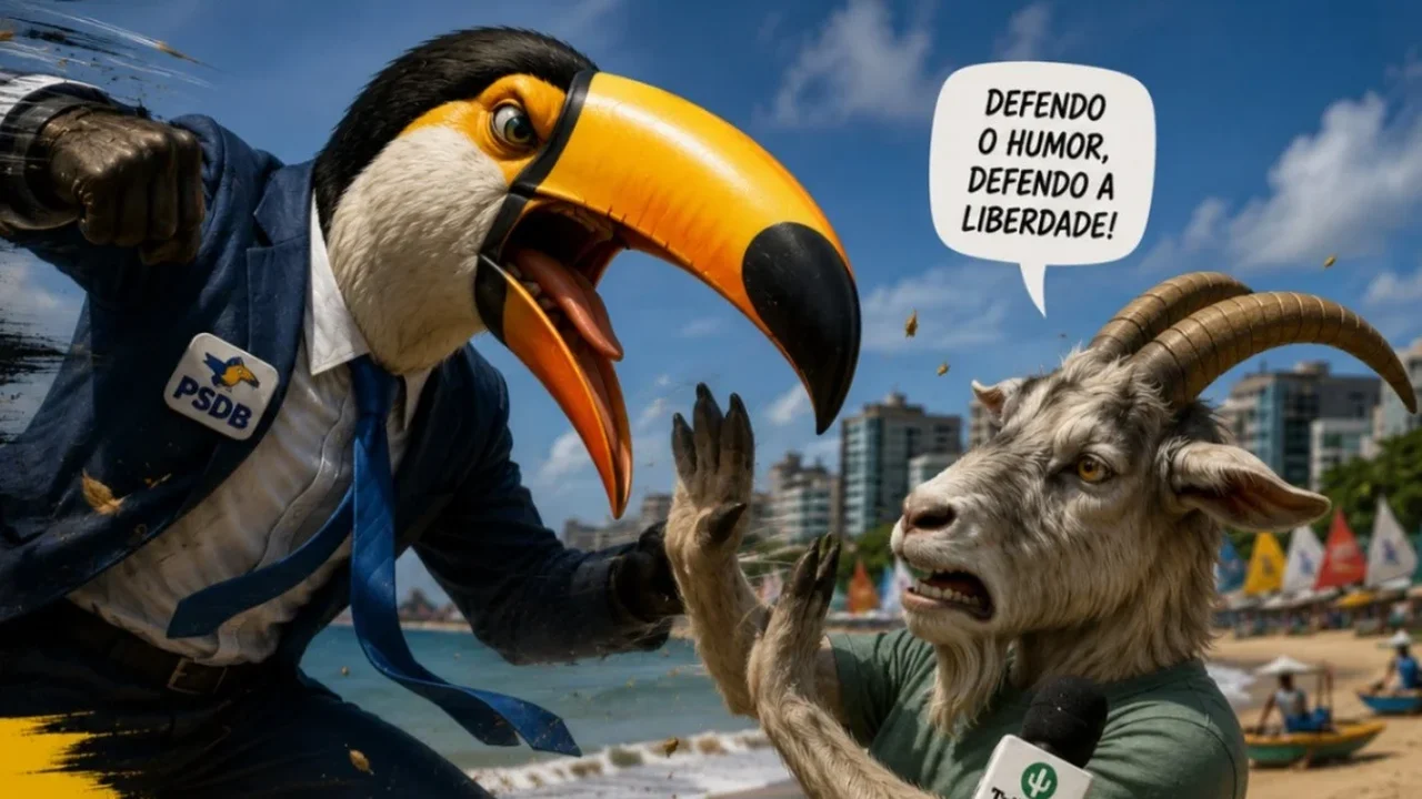 O Tucano contra o Bode: Tribuna do Sertão reage a processo e defende direito à sátira política e liberdade de imprensa