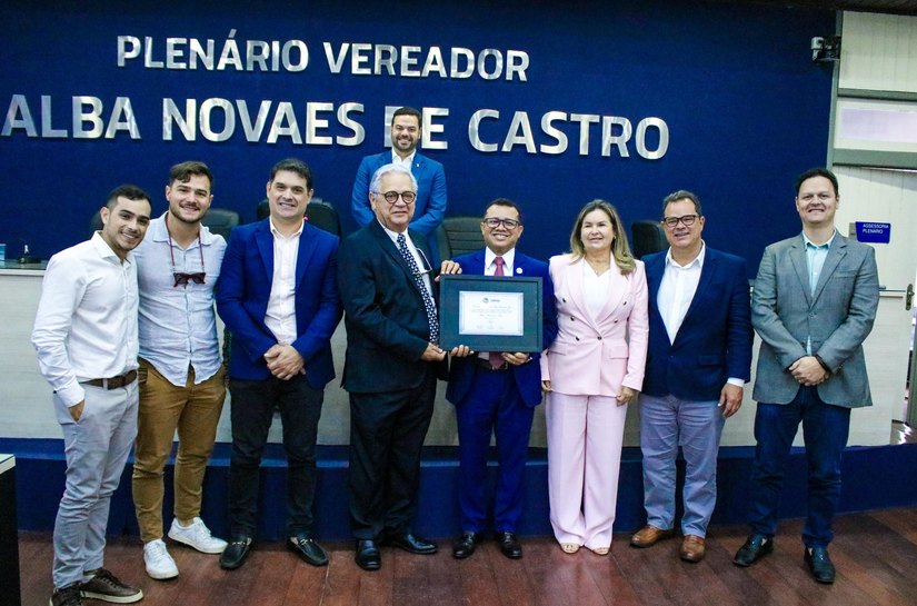 Câmara entrega comenda ao empresário Álvaro Mendonça fundador da Carajás