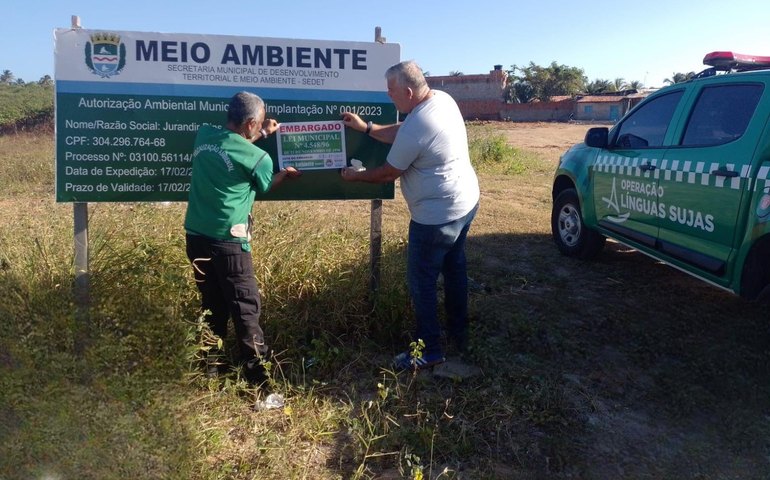 Prefeitura suspende licença ambiental de aterro irregular localizado no bairro da Pescaria