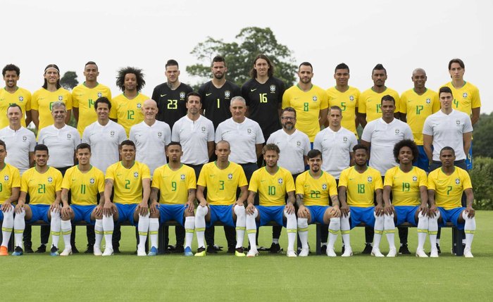 Foto oficial da seleção brasileira - Lucas Figueiredo / CBF