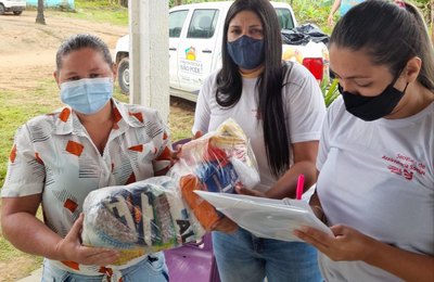 Assistência Social de Santana do Mundaú realiza entrega de cestas nas comunidades quilombolas