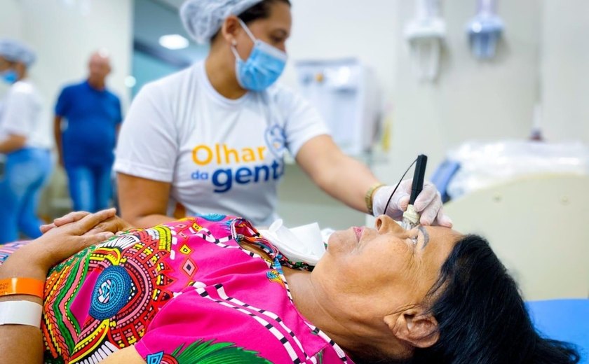 Mais de 10 mil cirurgias de catarata devem beneficiar moradores de 28 cidades com o programa Olhar da Gente
