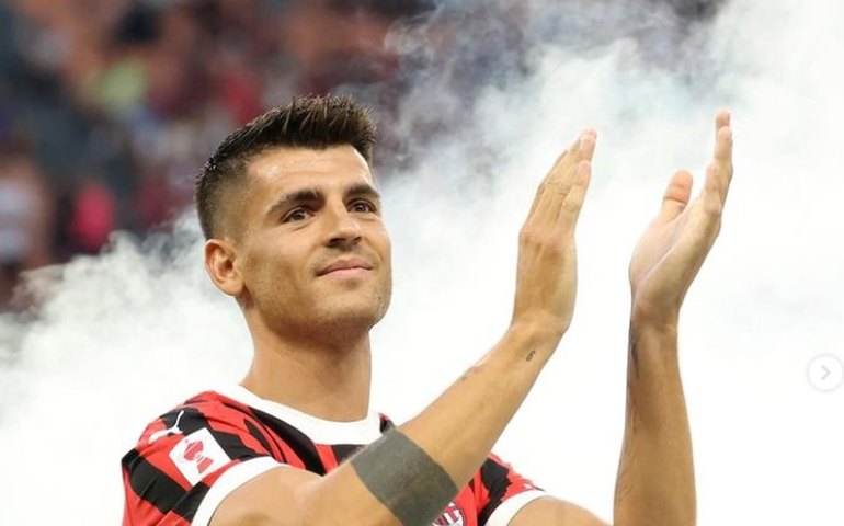 Morata sofre choque de cabeça no treino, é hospitalizado e vira problema para Milan e Espanha