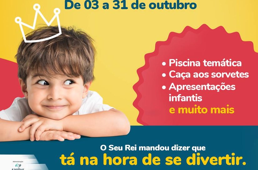 Shopping Pátio Maceió realiza ações alusivas ao mês das crianças