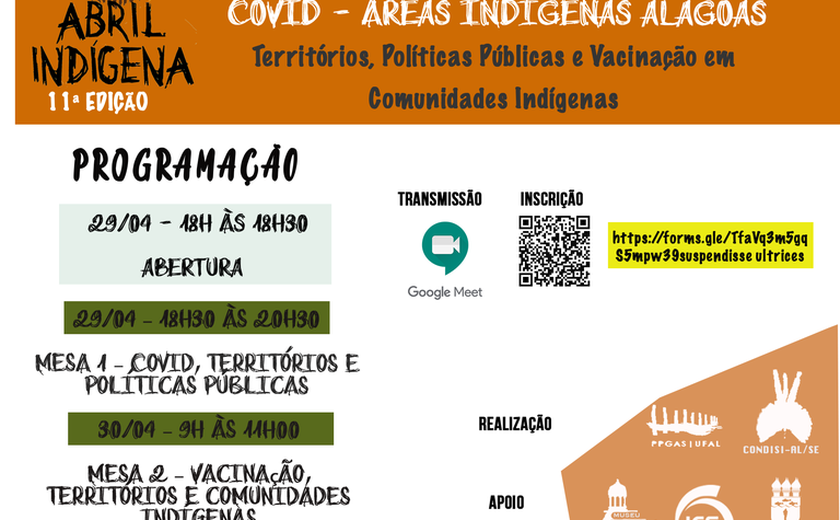 11ª edição do Abril indígena vai debater vacinação, territórios e políticas públicas