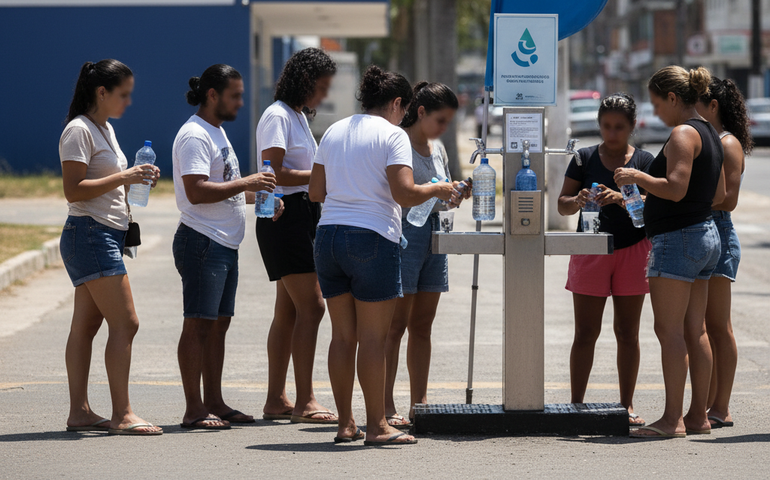 Calor extremo: saiba onde ficam os pontos públicos de hidratação no Rio