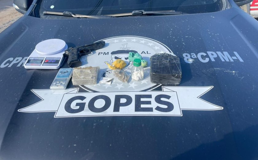 Homem é baleado e preso em operação contra o tráfico em São Miguel dos Milagres