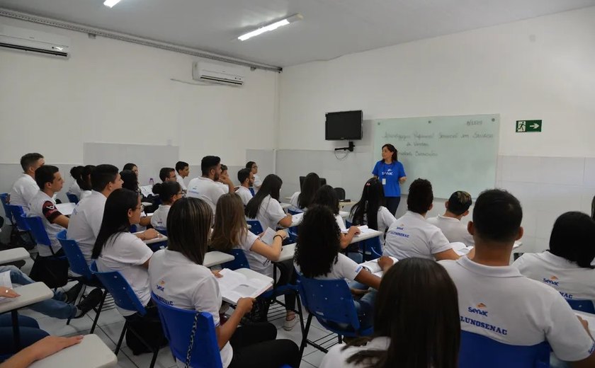 Senac Alagoas abre inscrições para mais de 2 mil vagas em cursos gratuitos; confira