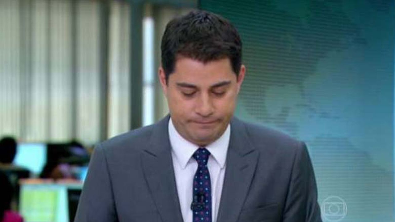 Evaristo Costa comove internautas ao se emocionar ao vivo no ‘Jornal Hoje’
