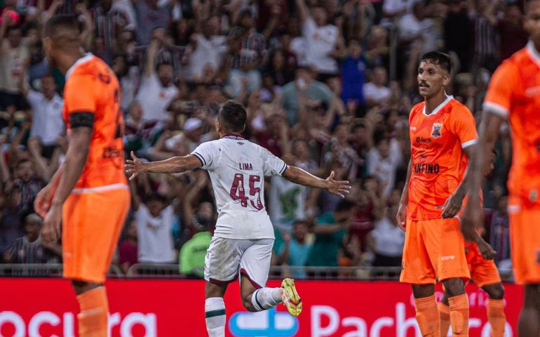 Com belo gol de Lima, Fluminense ganha do Nova Iguaçu no Maracanã pelo Carioca