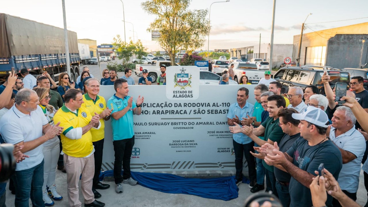 Governo inaugura duplicação da AL-110 entre Arapiraca e São Sebastião