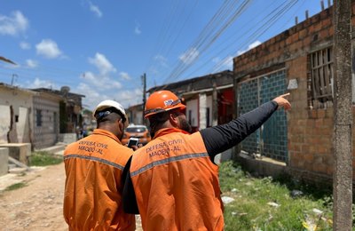 Defesa Civil de Maceió participa de inspeção com juiz federal no bairro do Bom Parto, nesta terça-feira (22)
