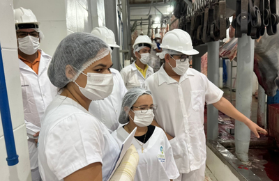 Matadouro de Campo Alegre recebe vista de técnicos do Conagreste para inspeção visando implantação do Selo SIM