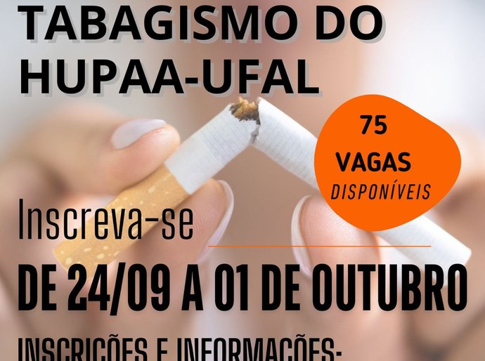 HU abre inscrições para Programa de Controle do Tabagismo