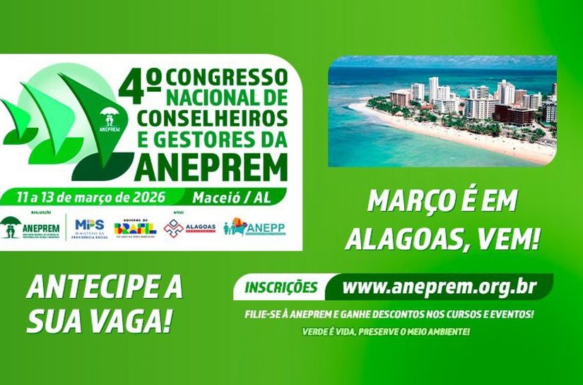 Alagoas vai sediar 4º Congresso Nacional de Conselheiros e Gestores de Previdência