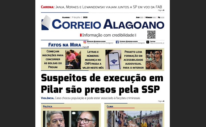 Suspeitos de execução em Pilar são presos pela SSP