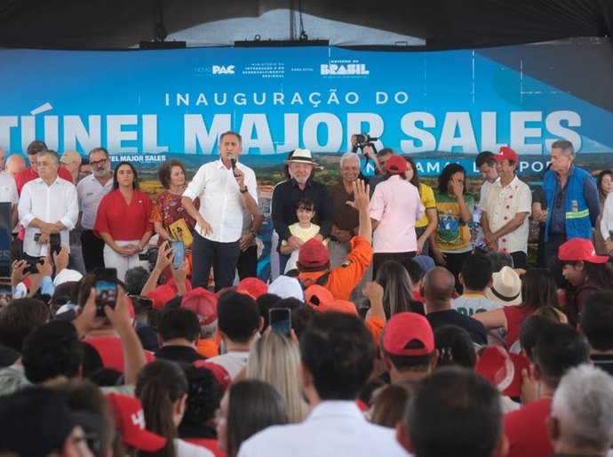 Inauguração do Túnel Major Sales garante mais água para o Rio Grande do Norte