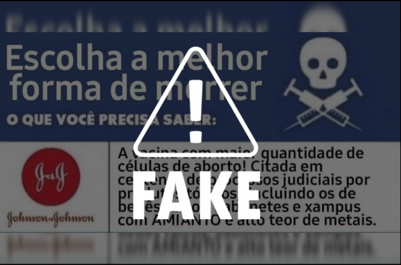 É falsa a afirmação de que vacina teria células de aborto ou produtos tóxicos