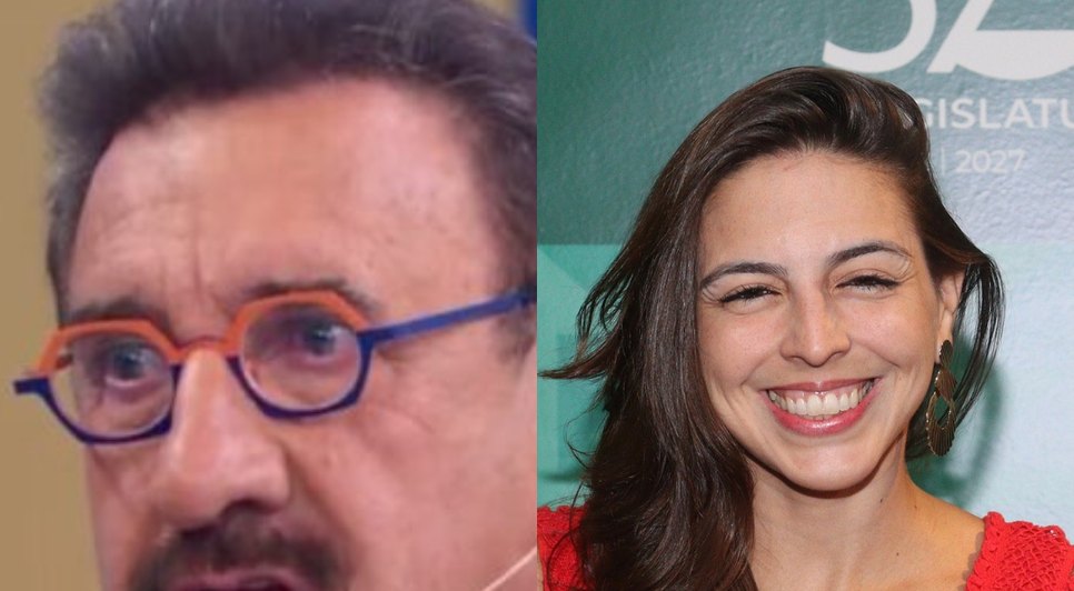 Ratinho e Natalia Bastos Bonavides. Fonte: Internet