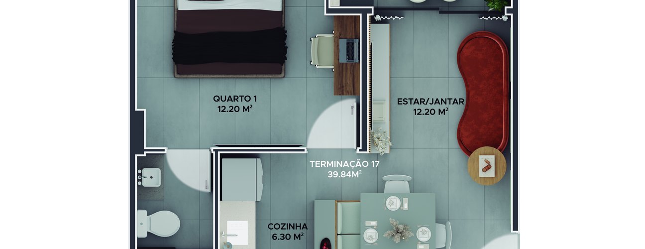 Apartamento 01 Quarto