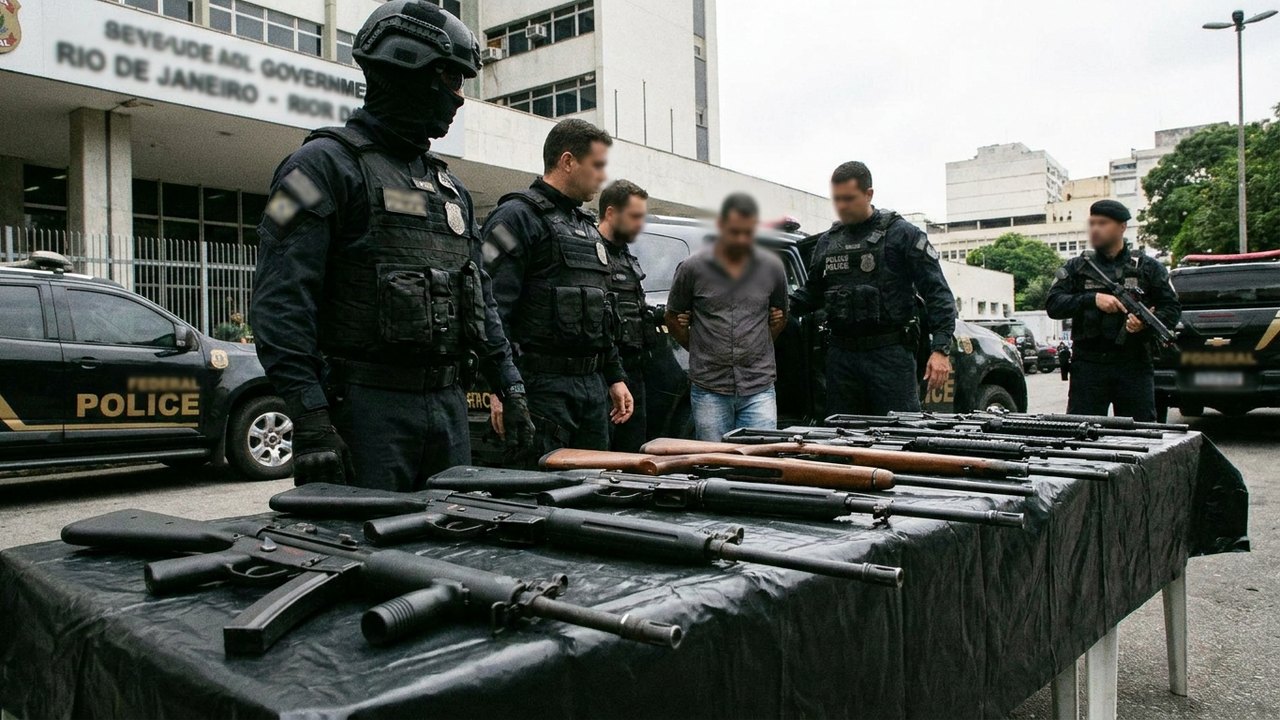 Vereador do Rio é preso em operação da PF com fuzis e submetralhadora