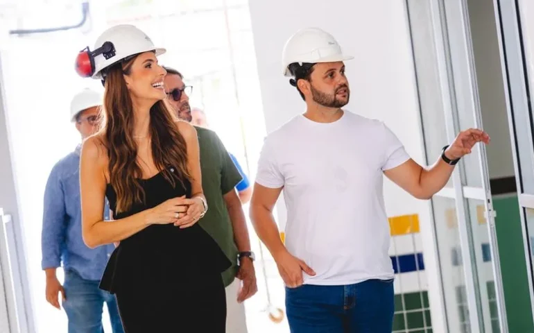 Primeira-dama Marina Candia visita nova unidade do Gigantinhos em Ipioca