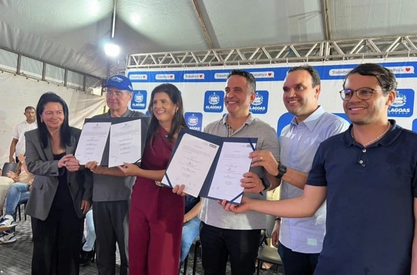 Ao lado do governador Paulo Dantas, prefeita Marcela Gomes inaugura importantes obras para  Novo Lino