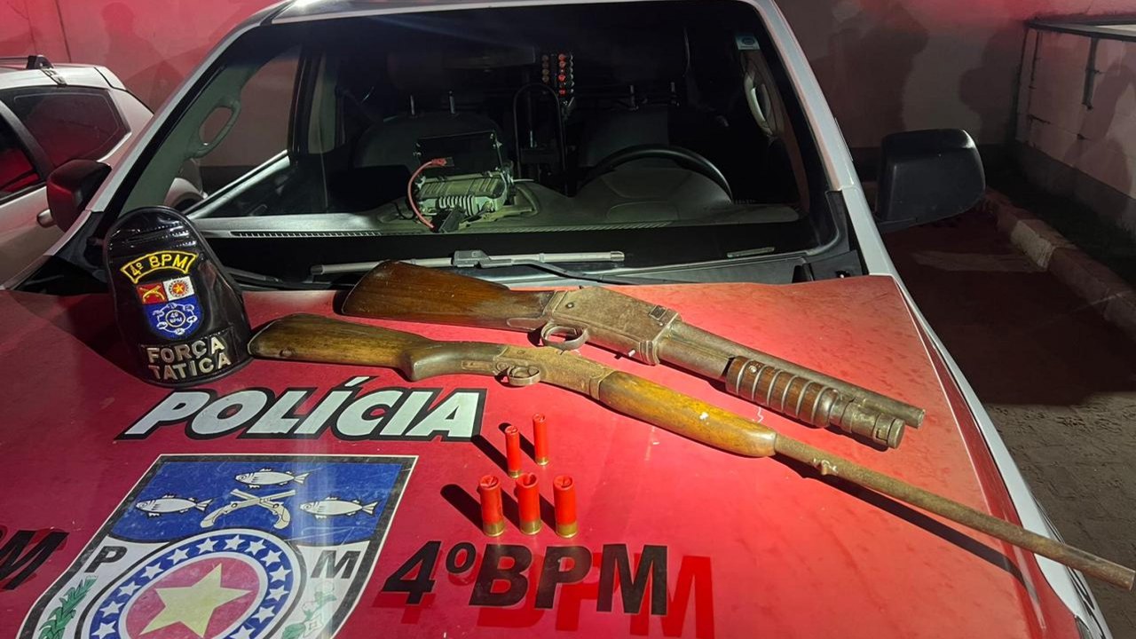 PM apreende 22 armas de fogo e 3,4 quilos de drogas em uma semana em Alagoas