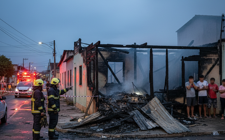 Duas crianças morrem em incêndio dentro de casa em Sepetiba, na Zona Oeste do Rio