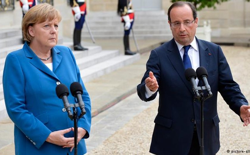 Merkel e Hollande relançam em Berlim eixo franco-alemão