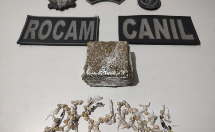 PM apreende maconha e crack