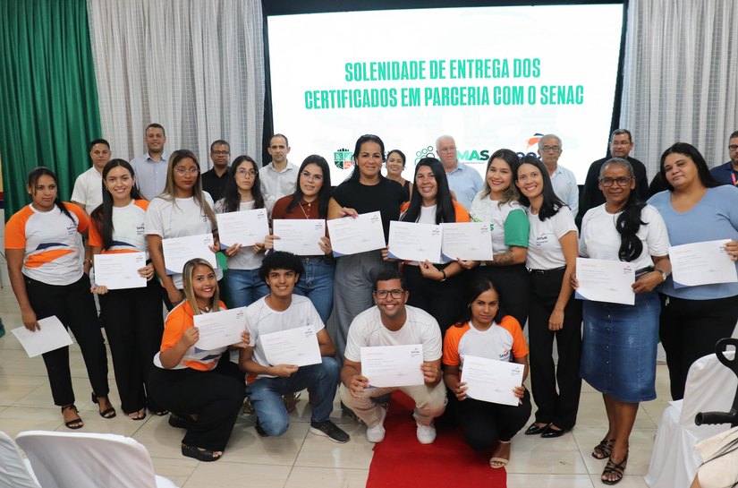 Mais de 100 alunos recebem certificados de cursos profissionais pelo Senac Alagoas e pela Prefeitura de Messias