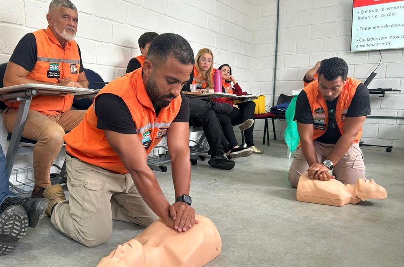 Agentes da Defesa Civil de Maceió aprimoram conhecimentos em curso de primeiros socorros