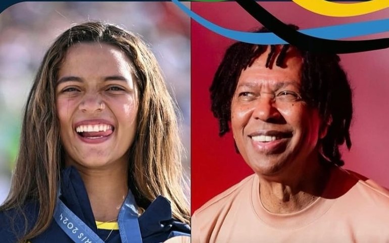 Rayssa Leal conquistou bronze em Paris ouvindo Djavan no fone de ouvido