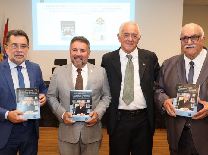 MPAL lança livro de artigos jurídicos em homenagem ao professor e ex-procurador Dilmar Lopes Camerino e de crônicas de Coaracy Fonseca