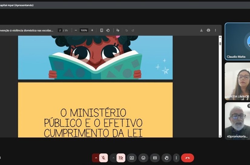 Em nova reunião, MPAL orienta escolas de Maceió sobre Plano de Ação para abordagem da prevenção à violência doméstica e familiar