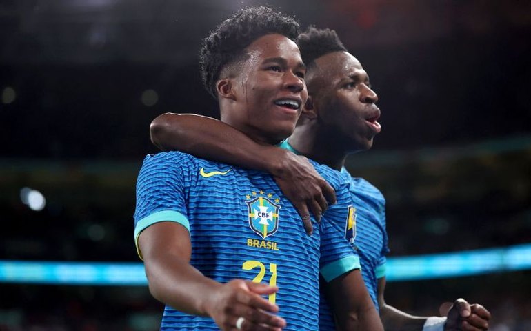 Endrick se destaca com gol na seleção de Dorival Júnior