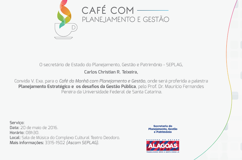 Nova edição do Café com Planejamento discute os desafios da Gestão Pública