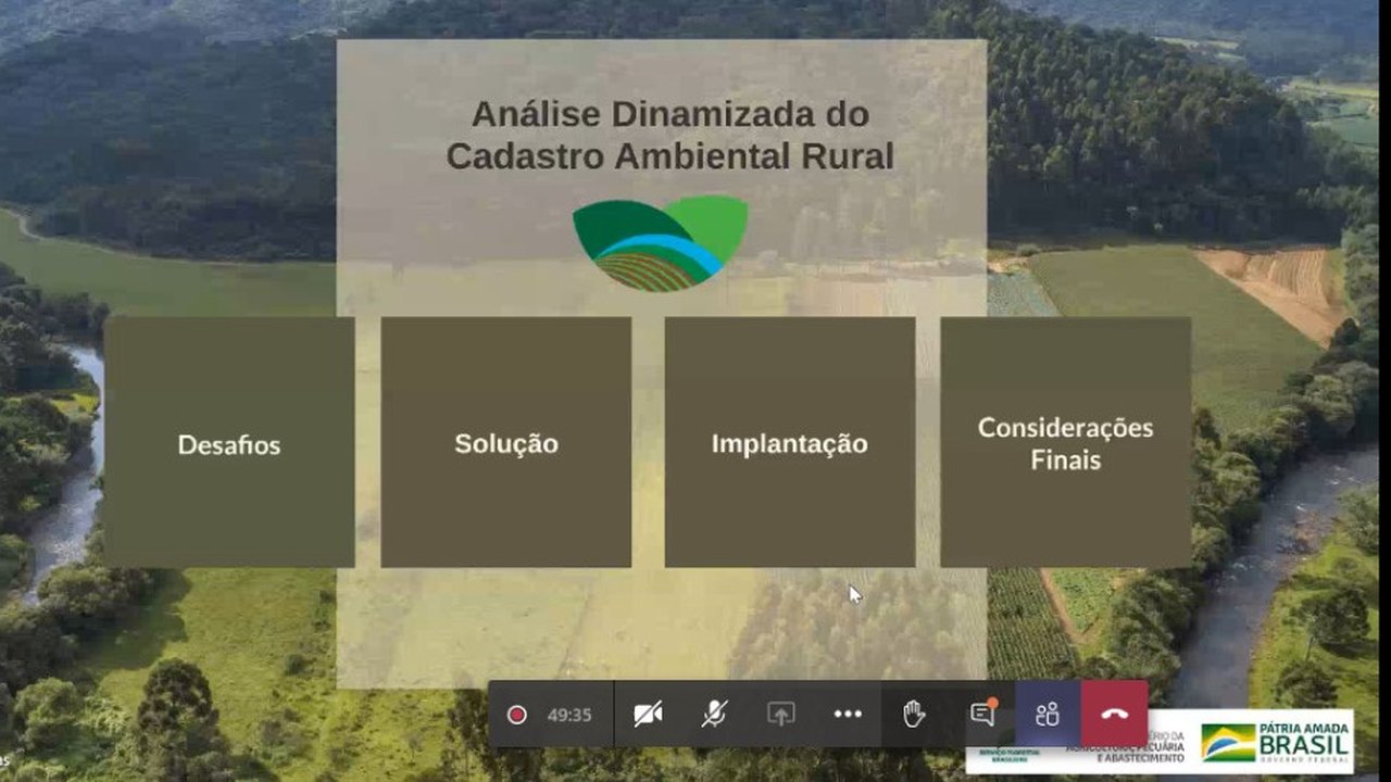 IMA representa Alagoas em reunião nacional sobre novo sistema de análises do CAR